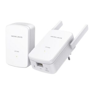 ADATTATORE POWERLINE MERCUSYS WIRELESS  N300 MP510 CONF 2PZ(MP510+MP500)AV100 GIGABIT HomeplugAV2 fino a1000Mbps e Wi-Fi 300Mbps