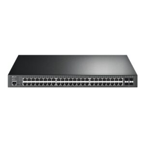 Switch TP-LINK TL-SG3452P Managed L2+ con 48 Porte Gigabit PoE+ e 4 Slot SFP-104 Gbps- Rack Mountable-