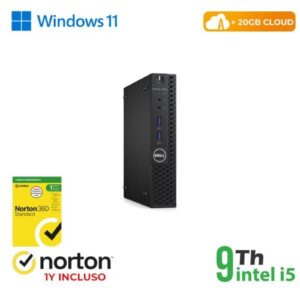 PC DELL RINOVO REFURBISHED Optiplex 3070-5070M RN45522312 MINI i5-9x00 8GB SSD256GB W11P + WEB + CLOUD 20GB + NORTON