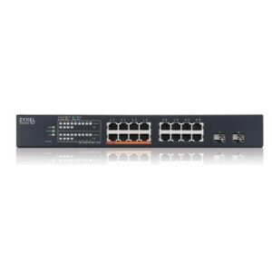 XMG1915-18EP - NebulaFlex Switch Web Managed 16 porte 2.5 Mgigabit (8 porte PoE erogazione PoE fino a 180W) + 2 porte 10GbE SFP+