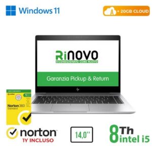 NB HP RINOVO REFURBISHED 840 G5 RN62522319 14" i5-8x00 8GB SSD256GB W11P CLOUD 20GB + NORTON