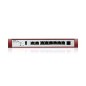FIREWALL ZYXEL USGFlex Security Gateway 200HP VPN:100IPSec/L2TP, 50SSL WAN, 6xLAN + 1x2.5 1x2.5 POE 30W Fanless, fino a 50 utent