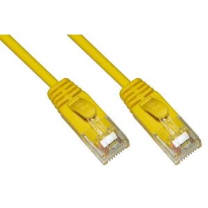 CAVO RETE CATEGORIA 6 NON SCHERMATO UTP COLORE GIALLO HALOGENFREE MT 1 SLIM LK6U010YS