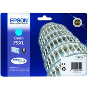INK EPSON C13T79024010 Ciano Torre di Pisa (taglia XL) x WF-5110DW WF-5190DW WF-5620DWF WF-5690DWF WF-4630DWF WF-4640DTWF