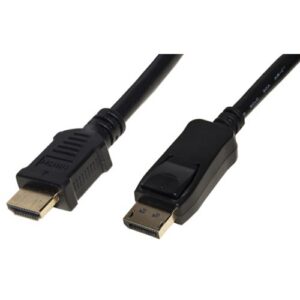 CAVO LINK DISPLAYPORT 1.2 TO HDMI 1.4, M/M, 1,8MT, 4Kx2K 30 HZ CONTATTI DORATI, NERO, LKCDPH18