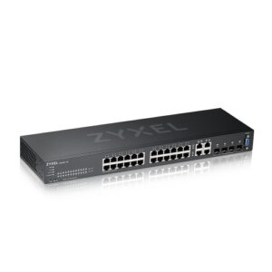SWITCH ZYXEL GS2220-28-EU0101F 24P Gigabit +4P (RJ-45/SFP) , IPv6, VLAN, Desktop/Rack Managed Layer 3 Lite - Fanless