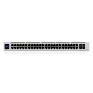 Ubiquiti Switch USW-Pro-48-POE-EU UniFi 48 Porte Lan Gigabit (40P PoE+ e 8P PoE++) Budget 600W + 4 Porte 10G SFP+ L3