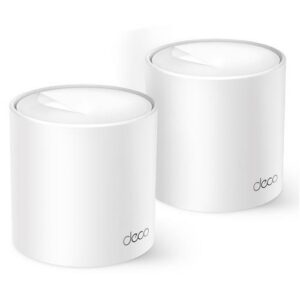 ROUTER TP-LINK Deco X10(2-pack) WIRELESS AX1500 HOME MESH WI-FI 6 Router 300 Mbps at 2.4 GHz + 1201 Mbps at 5 GHz, 2P GIGABIT