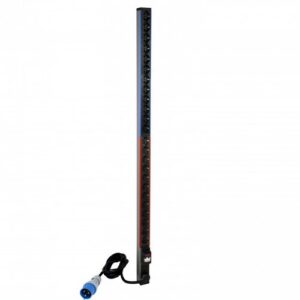 LG-646859 PDU VERTICALE 12+12  PRESE SCHUKO BIPASSO CON 2 CIRCUITI OGNUNO PROTETTO  DA MAGNETOTERMICO 16A.