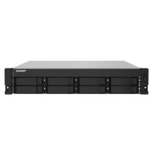 NAS RACK 2U QNAP TS-832PXU-4G 8HD 3,5"/2,5"SATA6 6GB/S NOHD 2P 10GBE SFP+ 2P 2.5GBE 4P USB3.0 4GB RAM DDR4 AL324 4CORE 1X250W