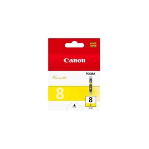 INK CANON CLI-8Y Giallo X IP4200 IP4300 IP5200R IP5300 IP6600D IP6700D MP500 MP510 MP530 MP600R MP800R MP810 MP830 IX4000 IX5000