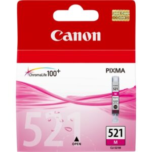 INK CANON CLI-521M Magenta 9ML X PIXMA MP540, MP550, MP620, MP630, MP640, MP980, MP990, iP3600, iP4600, iP4700, MX860