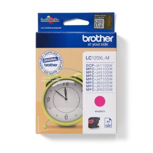 INK BROTHER LC-125XLM Magenta 1200PP X MFC-J4410DW MFC-J4510DW MFC-J4610DW MFC-J4710DW MFC-J6920DW MFC-J6520DW