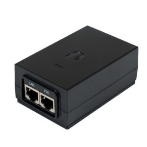 ADATTATORE POE INJECTOR UBIQUITI POE-48-24W 48V/0,5A (24W), cavo alimentazione incluso(EU)