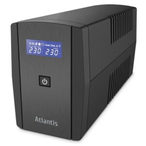 UPS ATLANTIS A03-S120 1000VA (500W) One Power Stepwave Line Interactive V-OUT 191-253Vac AVR (3 step) USB 4xIEC