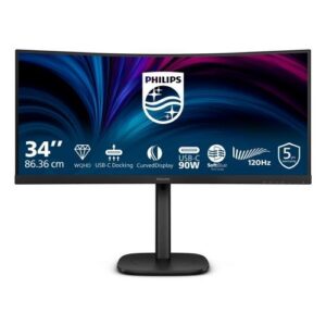 MONITOR PHILIPS LED 34" CURVED 34B2U3600C/00 VA 3440x1440 120Hz 4ms 300cd/m² 3000:1 2x5W MM Reg.H HDMI DP USB-C docking GAMING