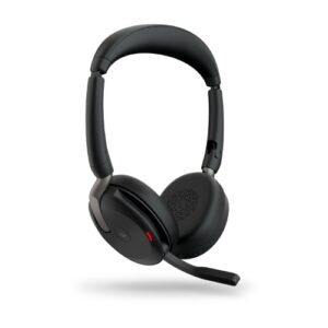 CUFFIA JABRA EVOLVE2 65 FLEX MS 6 Mic, ANC; 2 Connes. BT, 30 ore batteria - (dongle usb-c) CASCO 2ANNI - 26699-999-899