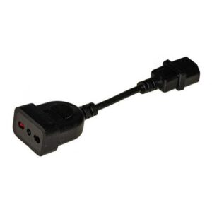 CAVO LINK PER GRUPPI DI CONTINUITA' CON 1 FEMMINA TRIPOLARE 10A - 1 CONNETTORE MASCHIO C14 LK10058