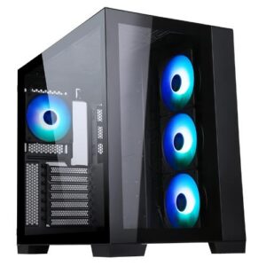 CASE ITEK TOWER "DARK CAVE" GAMING  2*USB3,1*USB-C 4*12cm fan ARGB, Trasp Wind, -  ITGCADCAGB