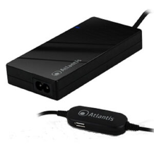 ALIMENTATORE UNIVERSALE AUTOMATICO ULTRASLIM x NOTEBOOK ATLANTIS P008-SC-90SU 90W,10connet intercambiabili(incluso HP),porta USB