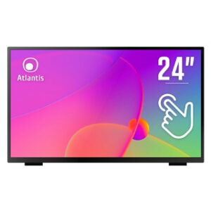 MONITOR ATLANTIS TOUCH LED 23,8" Wide A05-T24A-VHDM 1920x1080 8ms 220/212 cd/m² 3000:1 (10M:1) VESA MM VGA HDMI DP 10 Tocchi