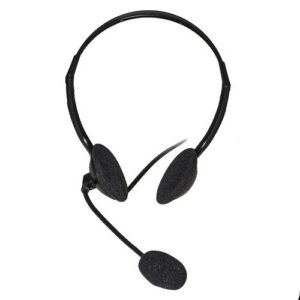 CUFFIA CON MICROFONO ORIENTABILE, CONNETTORE 2 X 3,5 MM E CONTROLLO VOLUME LKHS02