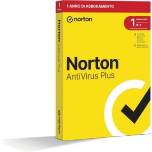 NORTON Antivirus Plus 2026-Antitruffa- 1 Dispositivo 12 Mesi 2GB - IT Box - 21483645