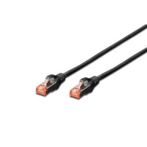 CAVO RETE DIGITUS CAT. 6 S-FTP DOPPIA SCHERMATURA LS0H COLORE NERO MT. 1
