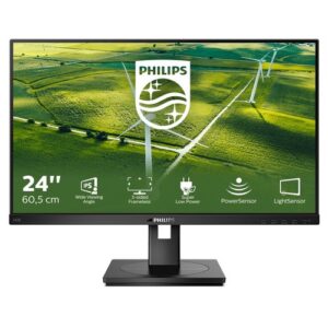 MONITOR PHILIPS LED 23.8"Wide 242B1G/00 IPS 1920x1080 250cd/mq 1000:1 (50.000.000:1) 2x2W MM Pivot RegH VGA DVI HDMI DP USB