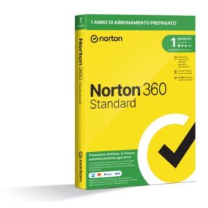 NORTON 360 Standard 2026 - Antitruffa- 1 Dispositivo 12 Mesi 10GB - IT Box - 21483654