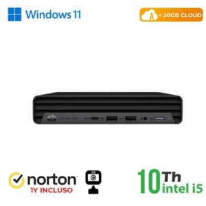 ULTRA MINI PC HP RINOVO REFURBISHED DM 600 800 G6 RN65522381 i5-10x00T 8GB SSD NEW 256GB W11P + CLOUD 20GB + NORTON