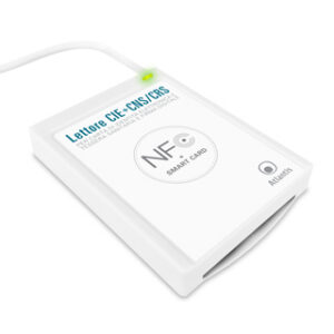 LETTORE ATLANTIS P005-CIED331C combo CIE 3.0 + SMART CARD USB NFC per Carta Identità Elettronica Italiana CIE 3.0 CNS/CRS/TS