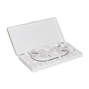 CASSETTO 8 PORTE PER CONNETTORI FIBRA OTTICA SC SIMPLEX O LC DUPLEX PER APPLICAZIONI FTTH - LKBOXFT8