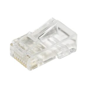 PLUG LINK RJ45 CAT 5E UTP NON SCHERMATO CON INSERTO PER CAVO FLESSIBILE - Confezione 100pz LKPL85I