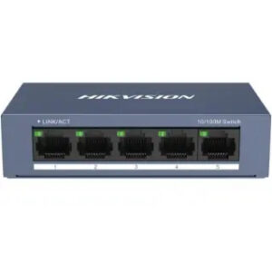 SWITCH HIKVISION 5 PORTE RJ45, Desktop Steel Case Unmanaged Switch - 10/100 DS-3E0105-O
