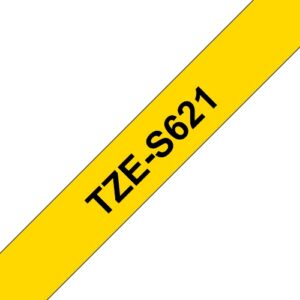 BROTHER TZES621 NASTRO TZ NERO / GIALLO#