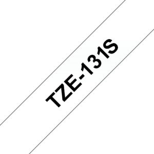 BROTHER TZE131S LAMINATO BK  TRASPARENTE