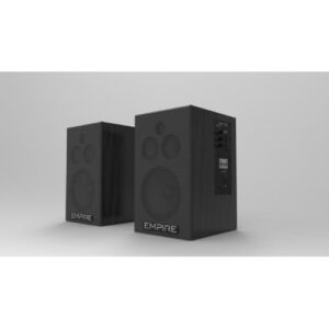Sitema Audio 2.0 EMPIRE HS.290 BLACK 145+145 Watt RMS Continui, Ingresso RCA + XLR Bilanciato Woofer da 8” con bass reflex