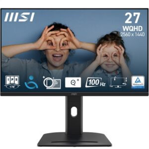 MONITOR MSI LED 27" Wide PRO MP275QPG IPS 2560X1440 100HZ 1ms 300cd/mq 1300:1 2x2W MM Reg.H PIVOT 2HDMI DP