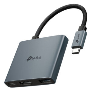 ADATTATORE TP-LINK 3 in 1 UH3020C da USB-C a 3 porte con HDMI 4K@60Hz, PD 100W e 1 porta dati USB-A