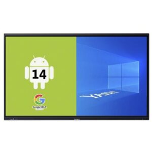 MONITOR SUPERTOUCH AI TOUCH YASHI 75" LY7523 LCD 4K TYPE-C 8GB RAM 128GB STORAGE +48MP CAM ANDROID 14 EDLA staffa a muro inclusa