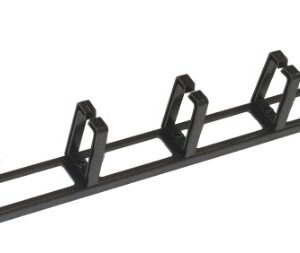 LISTELLO GUIDACAVI FORATO PER ARMADI 19" (1 UNITA') NERO CON 5 GANCI - LKORG1UNP
