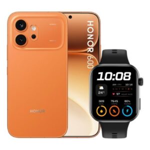 SMARTPHONE HONOR 600 5G 8/256GB DISPLAY OLED 6,57" ORANGE + SMARTWATCH W2I - 0166480311 NO ALIMENTATORE