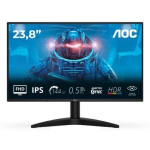 MONITOR AOC LED 23.8'' Wide 24B36X IPS 1920x1080 144HZ 4ms 300cd/mq 1.500:1 HDMI DP GAMING