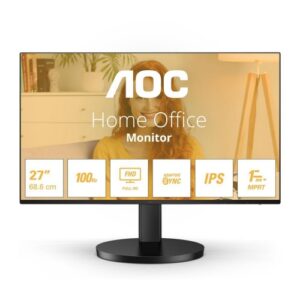 MONITOR AOC LED 27'' Wide 27B3HA2 IPS 1920x1080 100HZ 4ms 250cd/mq 1.300:1 (20.000.000:1) 2x2W MM VGA HDMI