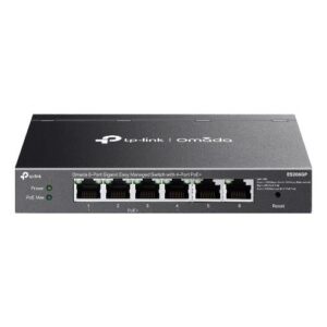 SWITCH TP-LINK OMADA ES206GP 6P LAN GIGABIT DESKTOP 10/100/1000Mbps RJ45 Desktop Easy Managed Switch 4P GIGABIT POE+