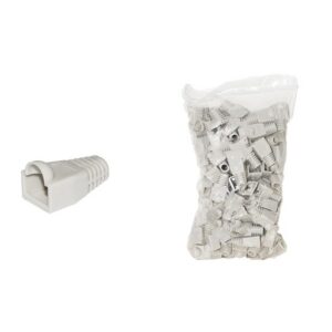 COPRI CONNETTORE PLUG LINK 6mm PER PLUG RJ45 8 POLI CAVO CAT 5E-6 COLORE GRIGIO CONF. DA 100PZ LKPL8GR