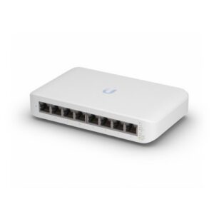 Ubiquiti UniFi Switch Desktop USW-Lite-8-POE-EU 8 Porte Lan Gigabit di cui 4 Porte Lan PoE+ Budget 52W L2