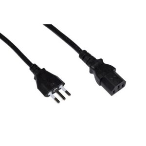 CAVO LINK ALIMENTAZIONE X PC/STAMPANTI SPINA ITALIANA TRIPOLARE 10A 1,8MT, NERO, LKIT18