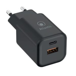 ALIMENTATORE ATLANTIS UNIVERSALE per NOTEBOOK P008-PD65GN-2U AC 65W output 1xUSB 1xUSB-C PD